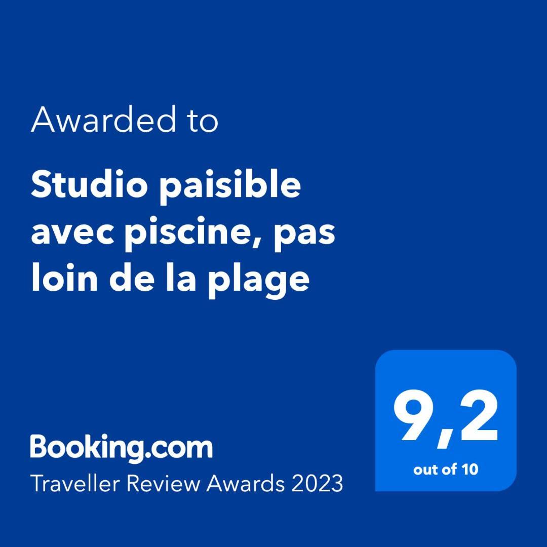 Studio Paisible Avec Piscine, Pas Loin De La Plage La Trinité Dış mekan fotoğraf